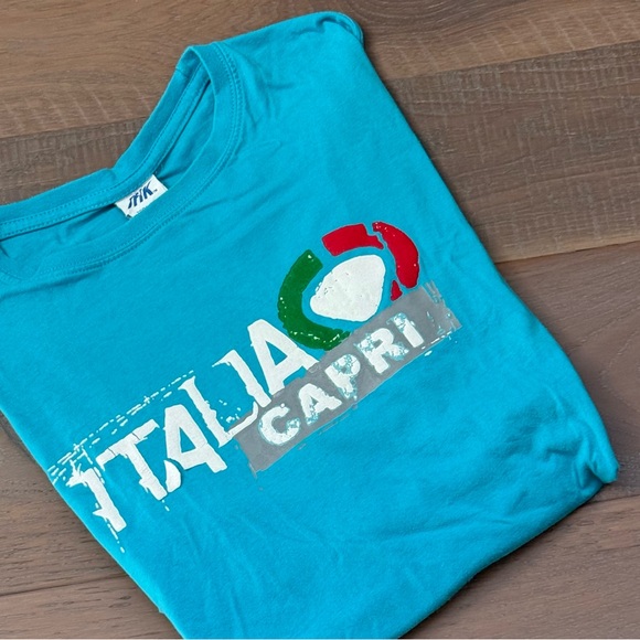 JHK Tsra 150 Tops - CAPRI ITALIA Italy Souvenir Travel Tee Shirt Top Adult M JHK Tsra 150 #T10